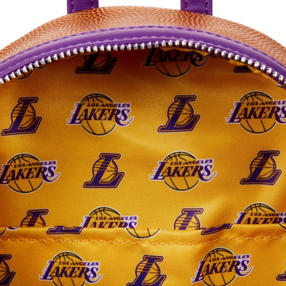 Loungefly NBA Los Angeles Lakers Basketball Logo Mini Backpack main image 4